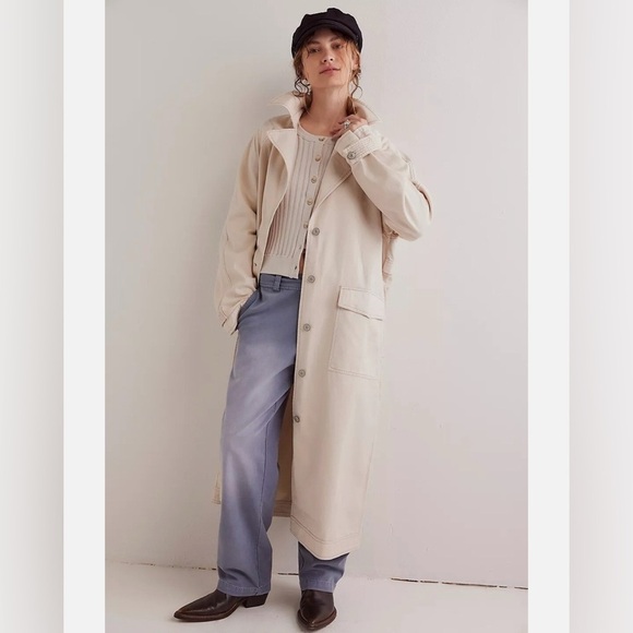 Free People perry washed trench coat